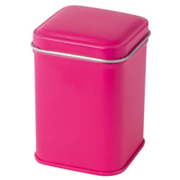 Blechdosen: pink quadrat 25 g