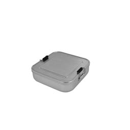 Aluminiumdosen: Brotbox-Lunchbox Aluminium Quadrat