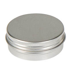 Dosen bestellen: Dose, 30 ml, aus Aluminium mit Schraubdeckel; runde Schraubdeckeldose, blank, mit Schutzlack.